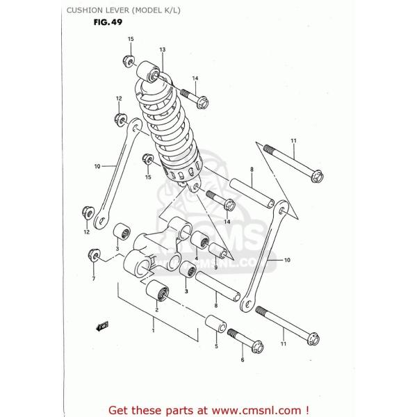 CMS シーエムエス LEVER SET，RR CUSHION GS500E 1989 (K) US...