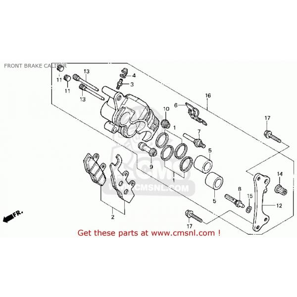 CMS シーエムエス CALIPER SUB ASSY， CB50R DREAM (4) CB50V...