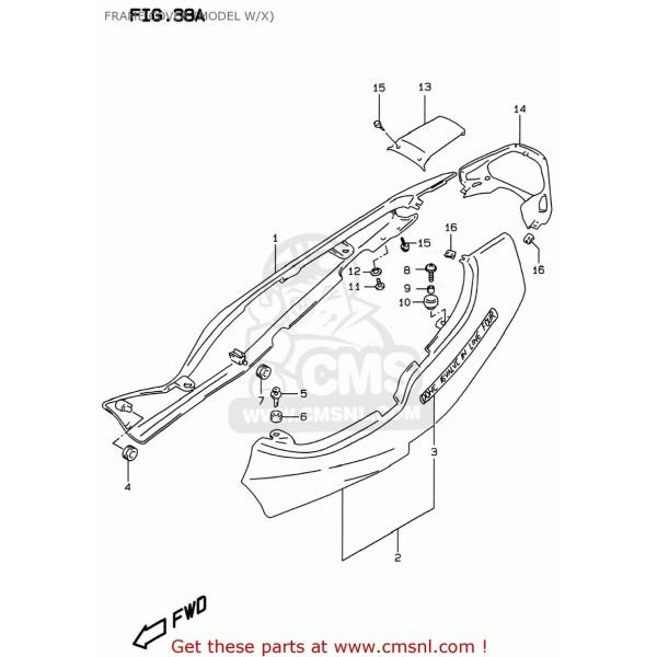 CMS シーエムエス COVER，FRAME，R(BLUE) GSF600S BANDIT 1996...