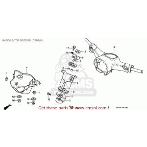 CMS シーエムエス (53100-GK4-871ZD) HANDLE COM*PB109* C50...