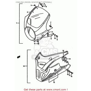 CMS シーエムエス (94402-01D60-33J) COWLING SET，UPPER (GREEN) SUZUKI スズキ ビキニカウル カウル関連 外装