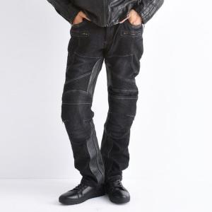 DEGNER（デグナー） 本革デニムガード付きデニムパンツ サイズ：2XL