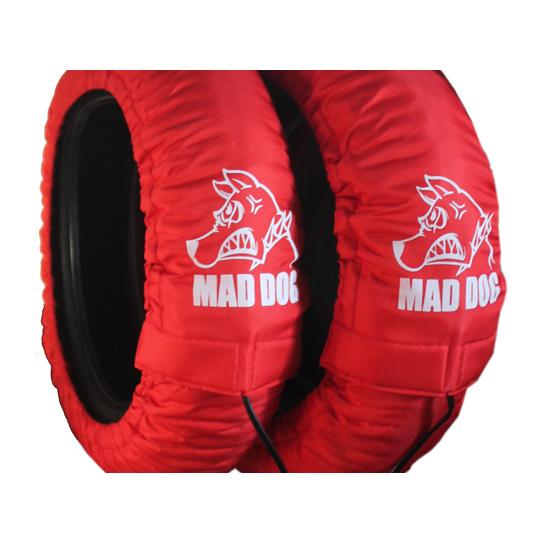 MAD DOG マッドドッグ タイヤウォーマー 12インチ ミニバイク リア用 カラー：レッド その...