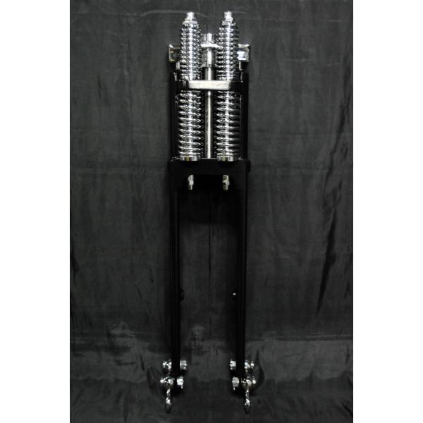 部品屋K&amp;W ナロースプリンガーフォーク カラー／サイズ：ブラック(-2インチ) HARLEY-DA...