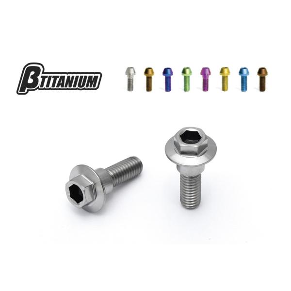 βTITANIUM ベータチタニウム フロントブレーキディスクローターチタンボルトキット カラー：ア...
