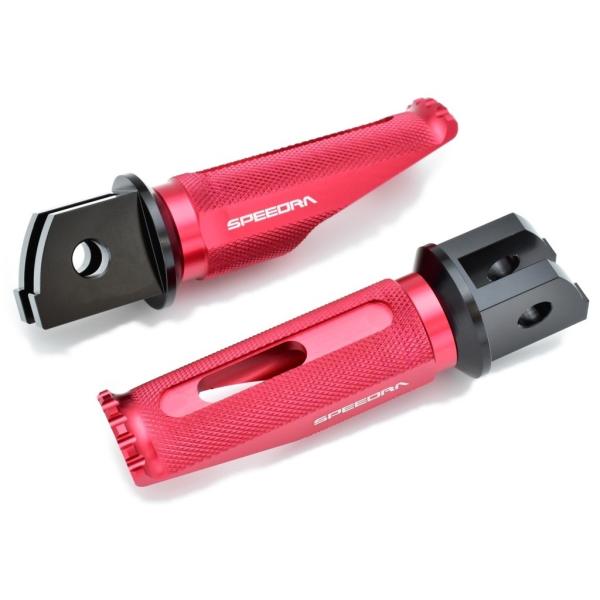 SPEEDRA スピードラ アルミ削り出しステップ レーシングタイプ ステップバーカラー：レッド /...