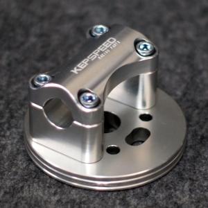 GM-MOTO ジーエムモト カブ用 ハンドルポスト カラー：シルバー