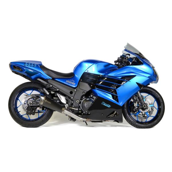 Brock’s ブロックス Predator ステンレスフルエキゾーストマフラー サイレンサーカラー...