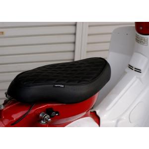 KEPSPEED製 スーパーカブ用 ダイヤカットカスタムシート ブラウン