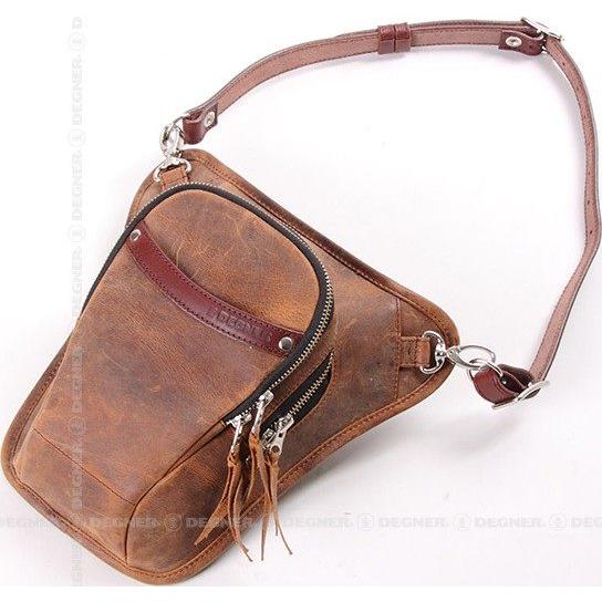 DEGNER デグナー レザーホルスターバッグ カラー：ブラウン レッグバッグ・ホルスターバッグ バ...