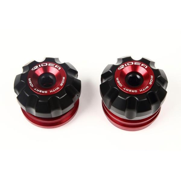 RIDEA リデア フロントアクスルスライダー カラー：レッド GSX-R125 GSX-S125 ...