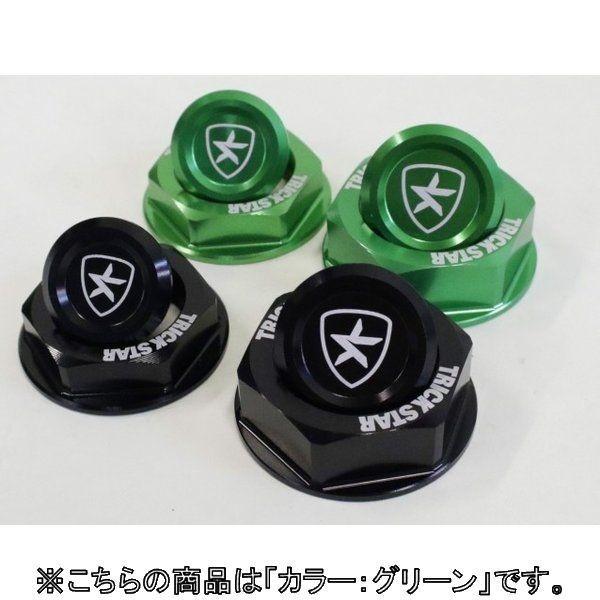 TRICKSTAR トリックスター ナット M28 カラー：グリーン ニンジャ H2 ZX-10R ...