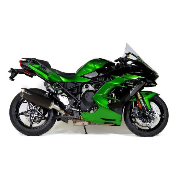 Brock’s ブロックス プレデター スリップオンマフラー サイレンサー素材：ブラックステンレス ...