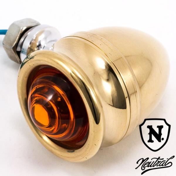 2%er ツーパーセンター 【NEUTRAL】 ブラス削り出しバレットウインカー 4個セット ボディ...