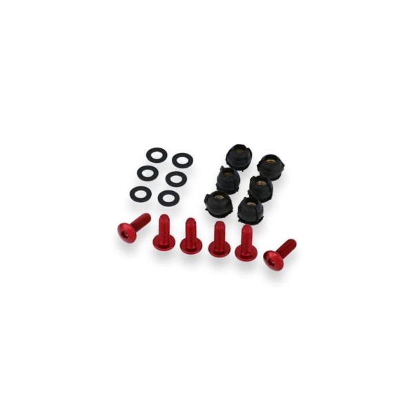 CNC Racing シーエヌシーレーシング スクリーンボルトセット (6個) カラー：レッド PA...