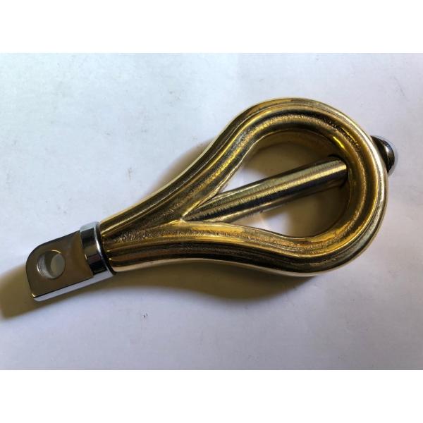 部品屋K&amp;W 【Suicide Customs】キックペダル 素材：真鍮製 汎用 HARLEY-DA...