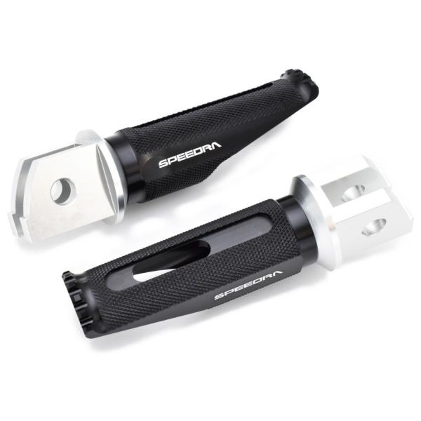 SPEEDRA スピードラ アルミ削り出しステップ レーシングタイプ ライダー用 取付部カラー：シル...