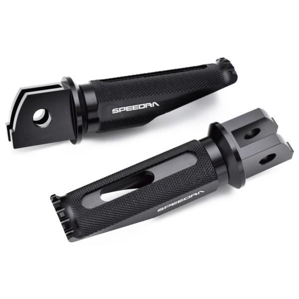 SPEEDRA スピードラ アルミ削り出しステップ レーシングタイプ ライダー用 取付部カラー：ブラ...