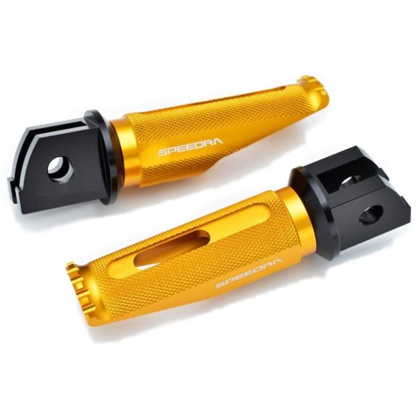SPEEDRA スピードラ アルミ削り出しステップ レーシングタイプ ライダー用 取付部カラー：ブラ...