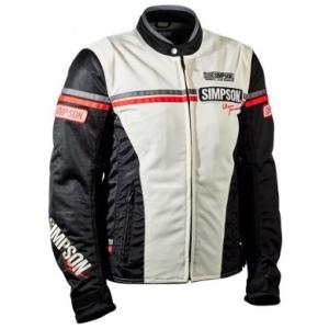 BLACK/WSサイズのみ】バイク用品レディースバイクジャケット SIMPSON