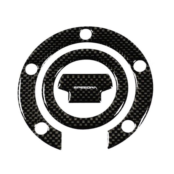SPEEDRA スピードラ カーボンタンクキャップパッド YZF-R6 MT-09 MT-07 XS...