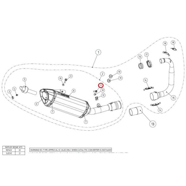 AKRAPOVIC アクラポビッチ 【リペアパーツ】P-FB45 bolt BMW DUCATI ド...