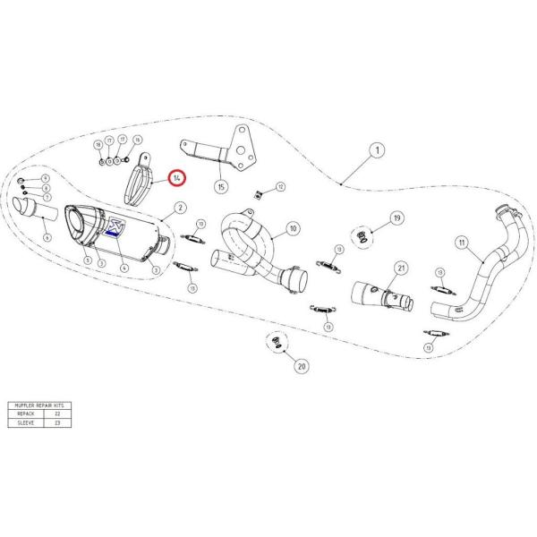 AKRAPOVIC アクラポビッチ 【リペアパーツ】P-MCCAP6 muffler clamp F...
