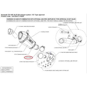 AKRAPOVIC（アクラポビッチ） ガスケット(リペア用) ZX-10R KAWASAKI