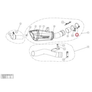 AKRAPOVIC（アクラポビッチ） ガスケット(リペア用) ZX-10R KAWASAKI