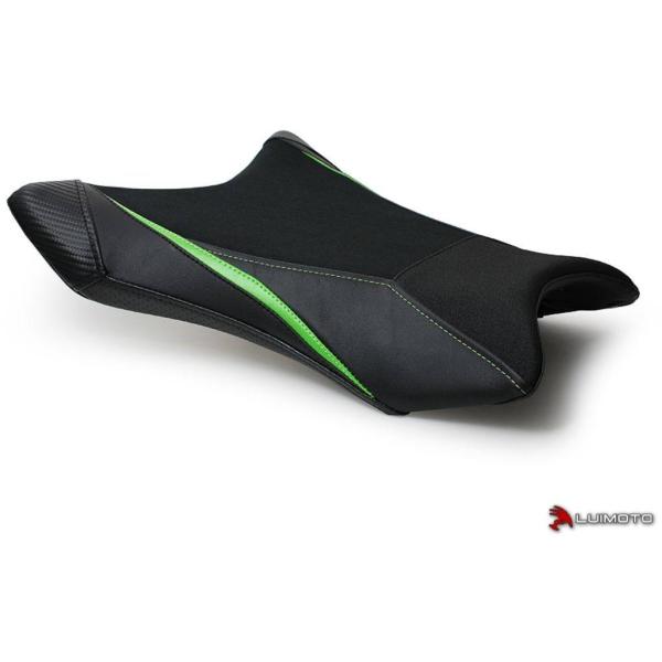 LUIMOTO ルイモト フロントシートカバー カラー：ブラック／ディープライム／ブラック／CFブラ...