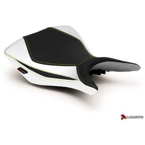 LUIMOTO LUIMOTO:ルイモト フロントシートカバー カラー：ホワイト／CFブラック／ネオンステッチ