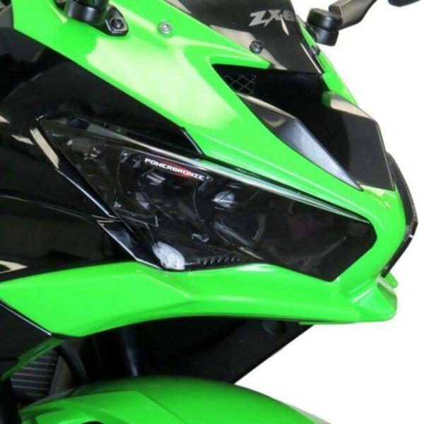 POWERBRONZE ヘッドライトレンズシールド カラー：ライムグリーン ZX-6R ZX-4R ...