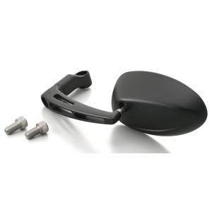 DAYTONA（デイトナ） パラレルミラー オーバル 左用 ブラストブラック