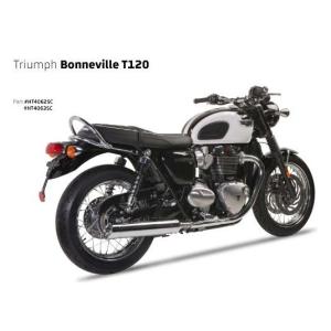 サイレンサー TRIUMPHボンネビル/ T100エキゾーストノーマンハイド