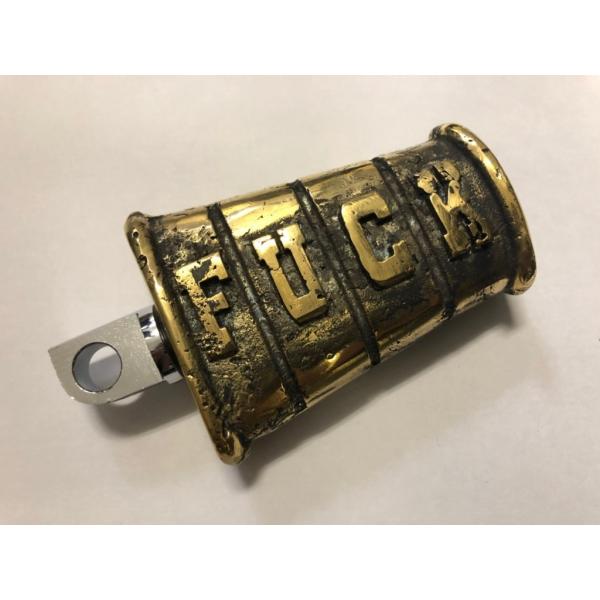 部品屋K&amp;W 【WANNABE-CHOPPERS】”FUCK”キックペダル 素材：真鍮 HARLEY...