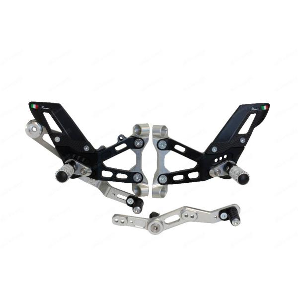 LighTech ライテック アジャスタブル ステップキット ステップバー：可倒式 M1000 RR...