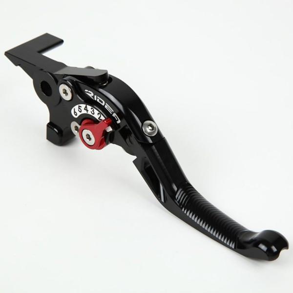 RIDEA リデア 可倒式アジャストショートブレーキレバー アジャストカラー：レッド / レバー本体...