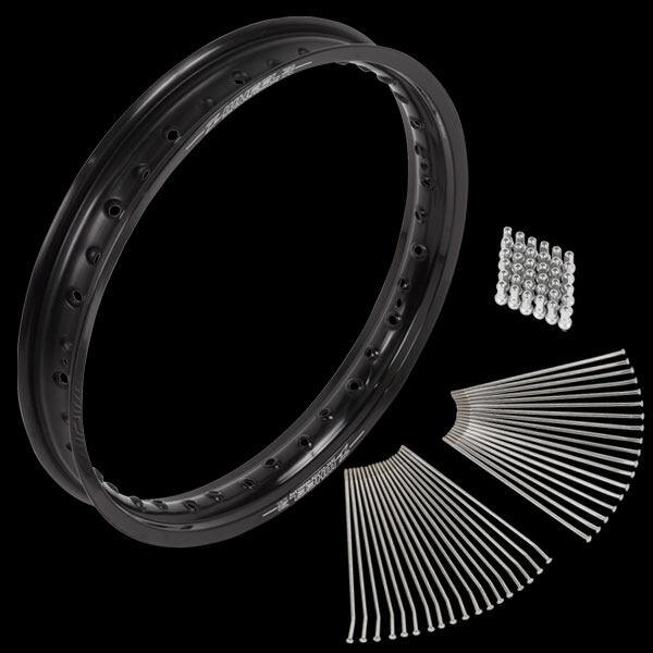 Z-WHEEL ズィーウィール アルミニウムリムセット ニップルカラー：グリーン / リムカラー：ブ...