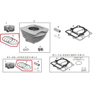 SP武川 【補修部品】 ピストンリングセット SPタケガワ