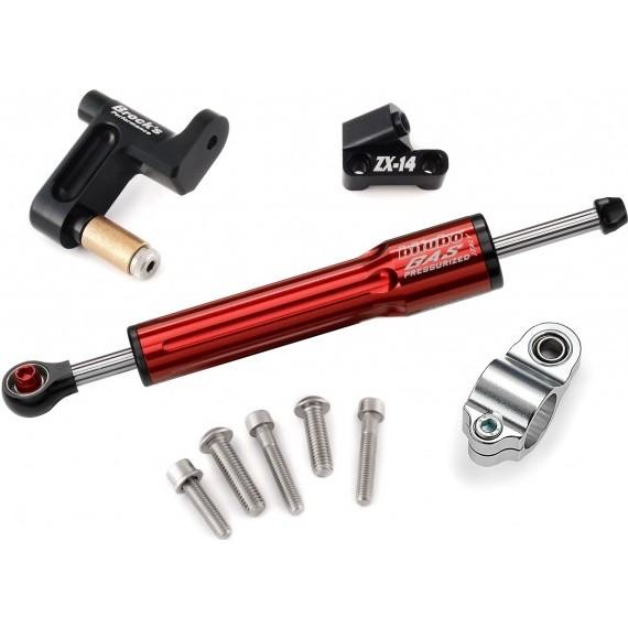 Brock’s ブロックス ステアリングダンパー カラー：レッドアルマイト ZX14R ZZR140...