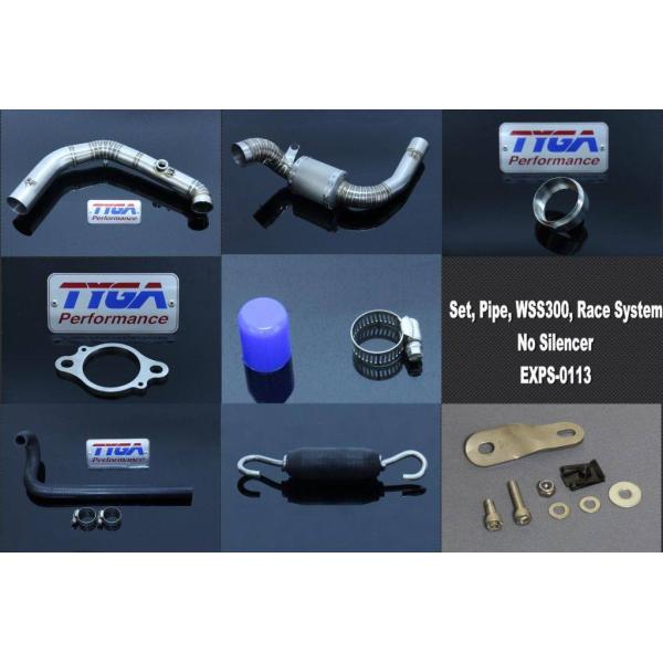 TYGA PERFORMANCE タイガパフォーマンス エキパイセット WSS300、サイレンサー無...