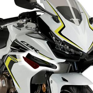 CBR400R Puig サイドスポイラー Puig プーチ サイドダウンフォーススポイラー カラー：ブラック