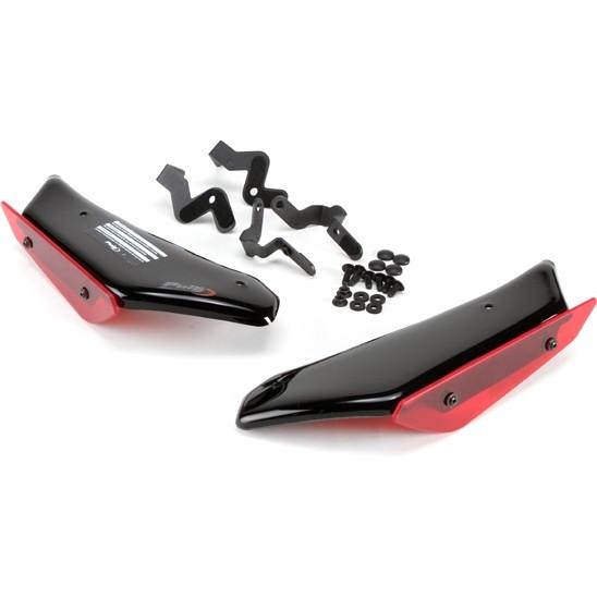 Puig プーチ サイドダウンフォーススポイラー カラー：レッド ZX-10R KRT REPLIC...