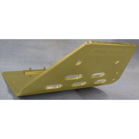 力造(Rikizoh) リキゾウ アルミスキッドプレートM カラー：ゴールドアルマイト セロー225...