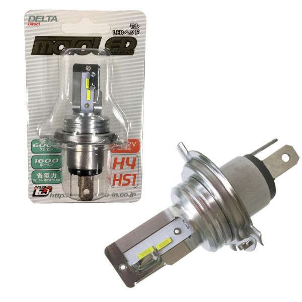 DELTA DIRECT デルタダイレクト MOTO LEDヘッド H4／HS1 6000k LED...