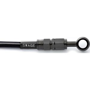 SWAGE-LINE スウェッジライン リア ブレーキホースキット フィッティングカラー：ステンレス...