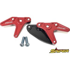 SNIPER スナイパー レーシングスタンドフック スプロケットガード付 タイプB カラー：レッド ...