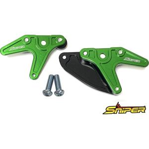 SNIPER スナイパー レーシングスタンドフック スプロケットガード付 タイプB カラー：グリーン...