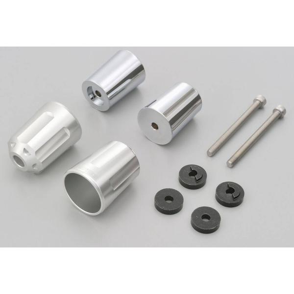 DAYTONA デイトナ バーエンド アルミビレット ヘビーウエイト(リボルバー) カラー：シルバー...