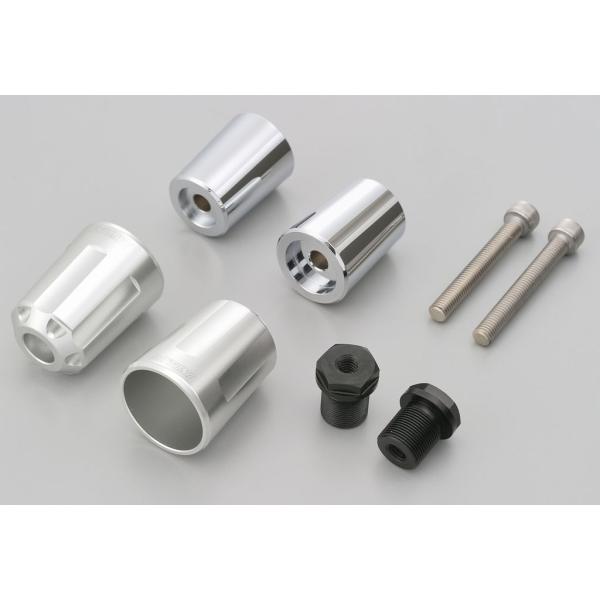 DAYTONA デイトナ バーエンド アルミビレット ヘビーウエイト(リボルバー) カラー：シルバー...